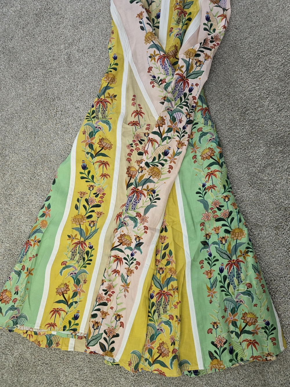 NWT FARM Rio Delicate Floral Stripe Sundress Size M - Picture 5 of 9